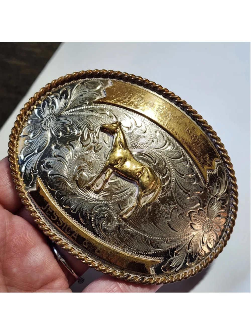 Vintage Western Belt Buckle 